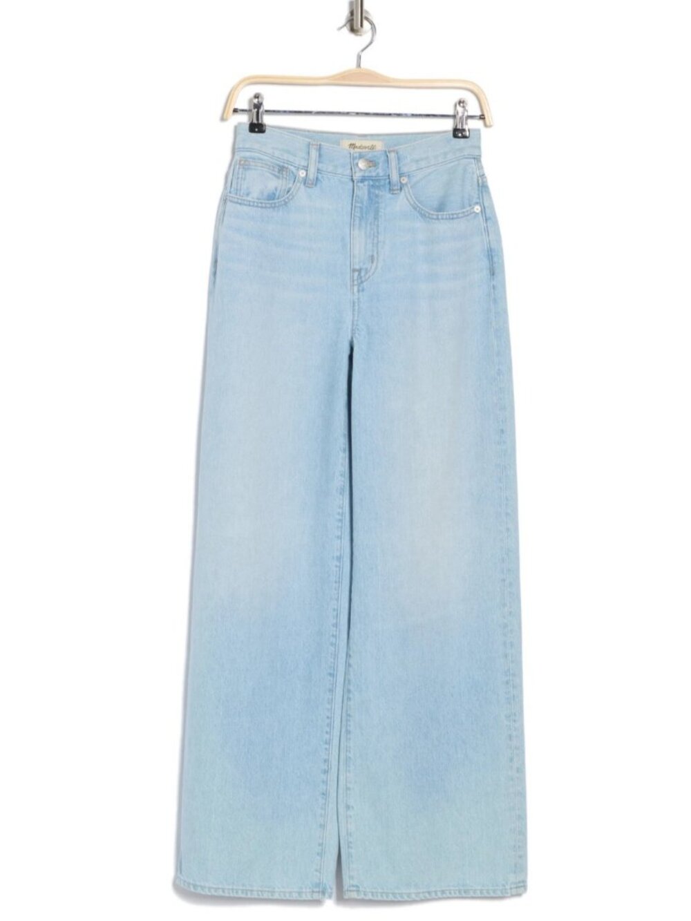 Madewell Women's High Rise Superwide Leg Jeans in Alesio Wash Size 28 - Picture 3 of 5